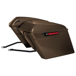 Color Matched Stretched Saddlebag Conversion Kit w/ Black Hardware for Harley® Softail '18-'26