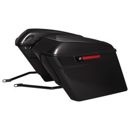 Color Matched Stretched Saddlebag Conversion Kit w/ Black Hardware for Harley® Softail '18-'26