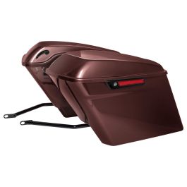 Color Matched Stretched Saddlebag Conversion Kit w/ Black Hardware for Harley® Softail '18-'26