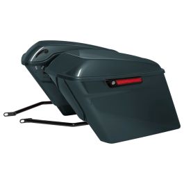 Color Matched Stretched Saddlebag Conversion Kit w/ Black Hardware for Harley® Softail '18-'26