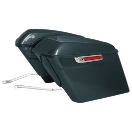Color Matched Stretched Saddlebag Conversion Kit w/ Chrome Hardware for Harley® Softail '18-'26
