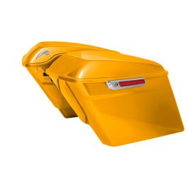 Color Matched Stretched Saddlebag Conversion Kit w/ Chrome Hardware for Harley® Softail '18-'26