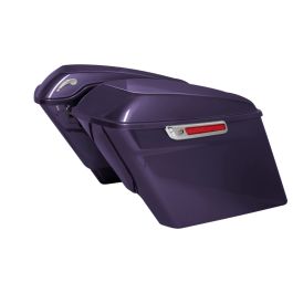Color Matched Stretched Saddlebag Conversion Kit w/ Chrome Hardware for Harley® Softail '18-'26