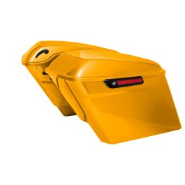 Color Matched Stretched Saddlebag Conversion Kit w/ Black Hardware for Harley® Softail '18-'26