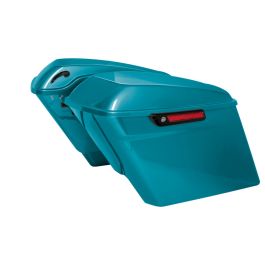 Color Matched Stretched Saddlebag Conversion Kit w/ Black Hardware for Harley® Softail '18-'26
