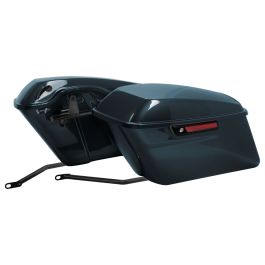 Color Matched Standard Saddlebag Conversion Kit w/ Black Hardware for Harley® Softail '18-'26