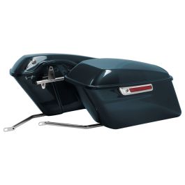 Color Matched Standard Saddlebag Conversion Kit w/ Chrome Hardware for Harley® Softail '18-'26