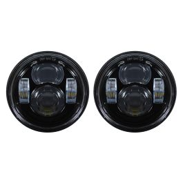 4.65" Blackout LED Headlight for '08-'17 Harley® Dyna Fat Bob