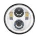 5 3/4" LED Chrome HALOMAKER® Headlight for '18-'26 Harley® Street Bob / Low Rider / Standard