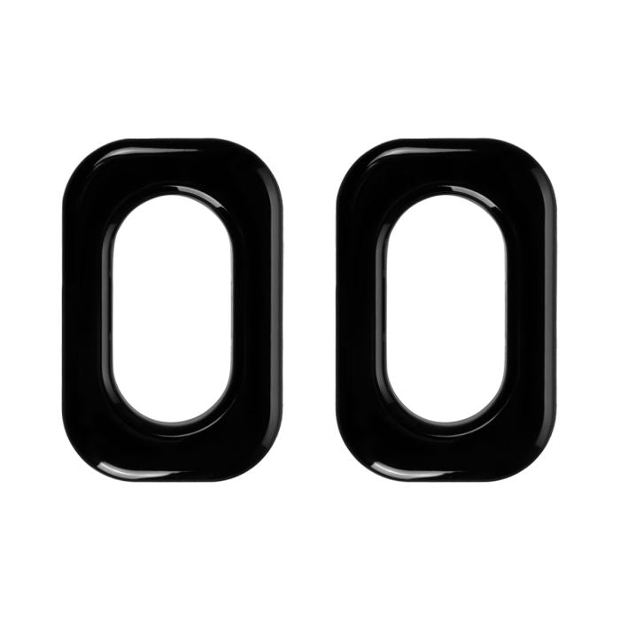 HogWorkz Antenna Hole Covers / Fillers for Harley® Touring '06-'23 - Open | Gloss Black - HW301151