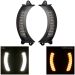 Visionz LED Turn Signal / DRL Vent Inserts for Harley® Road Glide '15-'23 | Black