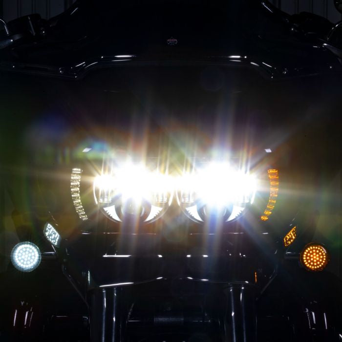 HOGWORKZ® Sequentialz LED Front Turn Signals for Harley-Davidson® | 1157 Base, Bullet Lens