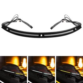 HOGWORKZ® Lumipro LED Windshield Trim for Harley® Touring '14-'23 | Black