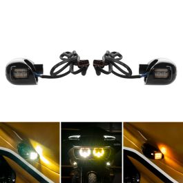 HOGWORKZ® LED Podz Turn Signals for Harley® Road Glide '15-'25 - Black
