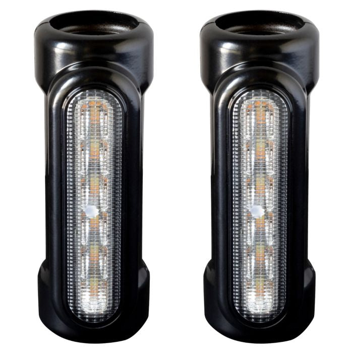 HogWorkz Black Engine Guard / Highway Bar LED Lights - HW307105