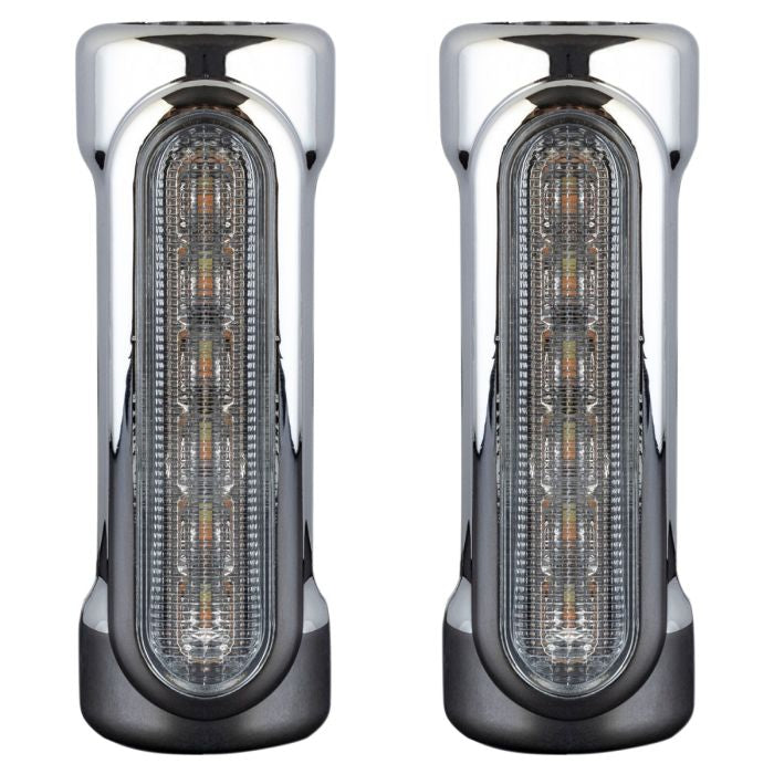 HogWorkz Chrome Engine Guard / Highway Bar LED Lights - HW307106