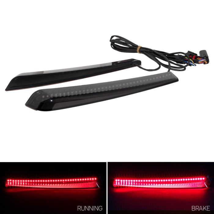 HogWorkz Tapered Saddlebag LED Lights for Harley® Touring '14-'23 - HW307108