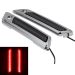 Chrome Saddlebag LED Latch Coverz™ for Harley® Touring '14-'23 | Smoked Lens