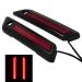 Black Saddlebag LED Latch Coverz™ for Harley® Touring '14-'23 | Red Lens