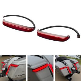 Slimz™ LED Saddlebag Lights for Harley® Touring '23.5-'25 | Red Lens
