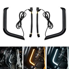 HOGWORKZ® Lumipro Lower Vented Fairing LEDs for Harley® Touring '96-'13 | Black