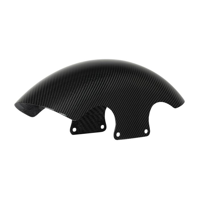 HogWorkz 100% Carbon Fiber 19" Chopped Front Fender for Harley® Touring '23.5-'26 - HW530002
