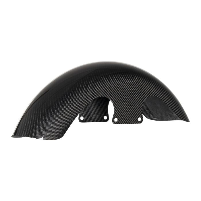 HogWorkz 100% Carbon Fiber Mid-Length 19" Front Fender for Harley® Touring '23.5-'26 - HW530010