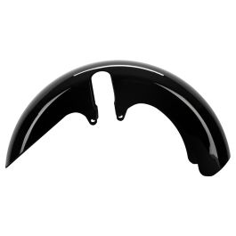 Vivid Black 18" Fusion Wide Fat Tire Front Fender for Harley® Touring '96-'23