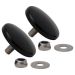 Black Fairing Mirror Hole Plugs for Harley® Street Glide '06-'26