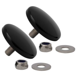 Black Fairing Mirror Hole Plugs for Harley® Street Glide '06-'26