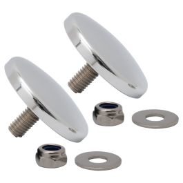 Chrome Fairing Mirror Hole Plugs for Harley® Street Glide '06-'26