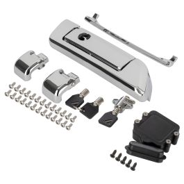 HOGWORKZ® Chrome Tour Pack Hinges & Latch Kit for Harley-Davidson®