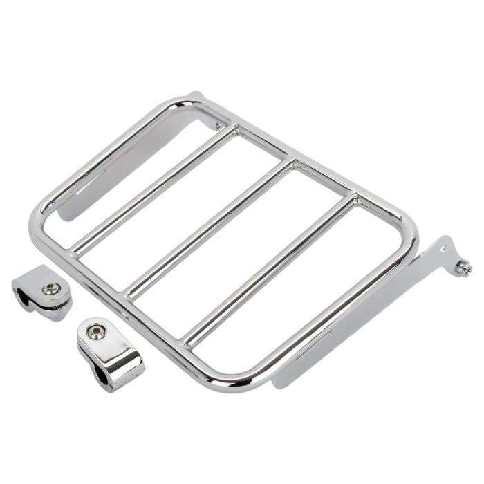 Luggage Rack Add-On for HOGWORKZ® Sissy Bar Backrest for Harley® Fat Boy / Breakout '18-'26 - Chrome