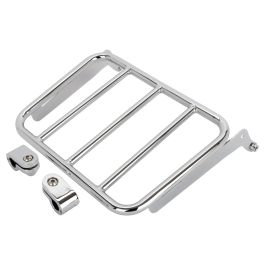 Chrome Luggage Rack Add-On for HOGWORKZ® Sissy Bar Backrest for Harley® Fat Boy / Breakout '18-'26