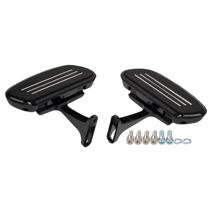 HogWorkz Passenger Floorboards for Harley® Touring '93-'26 | Black - HW157039