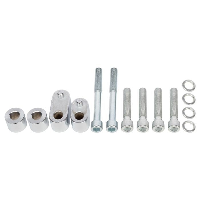 HogWorkz 3/4" Driver Floorboard Extension Kit for Harley® Touring '09-'23 | Chrome - HW157040