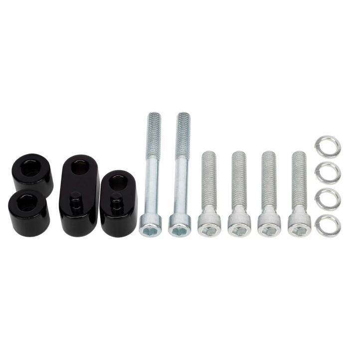 HogWorkz 3/4" Driver Floorboard Extension Kit for Harley® Touring '09-'26 | Black - HW157041