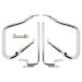 HOGWORKZ® 1.25" PORK CHOP Saddlebag Guards for Harley® Touring '14-'23 | Chrome