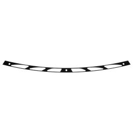 Hollow Cut Billet Windshield Trim in Black for Harley® Touring '96-'13
