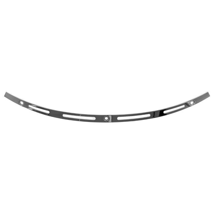 HogWorkz Hollow Cut Billet Windshield Trim in Chrome for Harley® Touring '14-'23 - HW157809