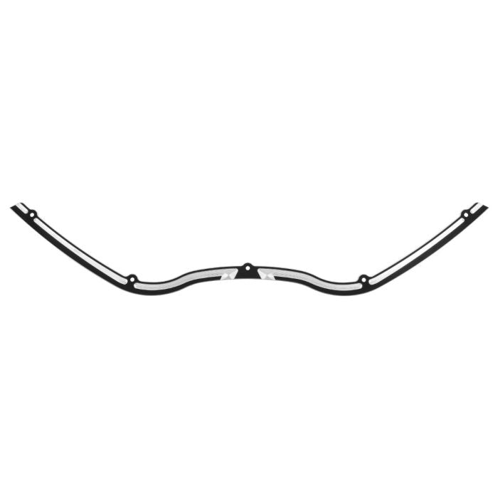 HogWorkz Contrast Cut Billet Windshield Trim in Black for Harley® Road Glide '98-'13 - HW157810