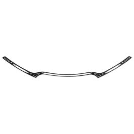 Hollow Cut Billet Windshield Trim in Black for Harley® Road Glide '15-'23