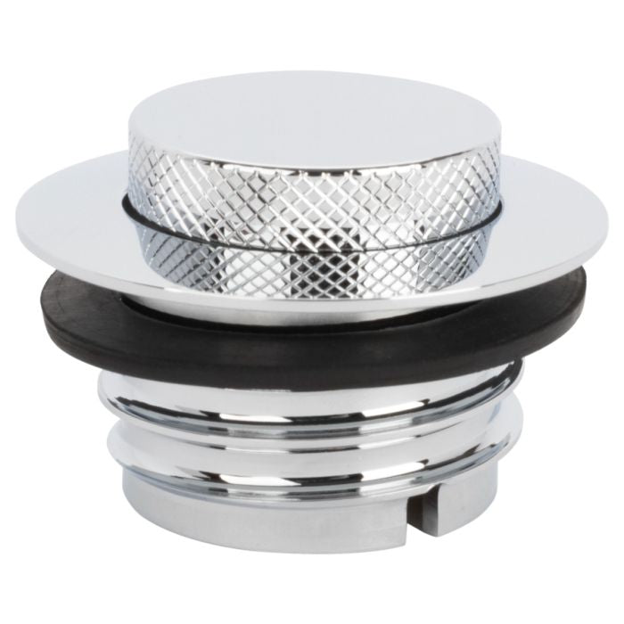 HogWorkz Chrome Flush Mount Pop-Up Gas Cap for Harley-Davidson® - HW159895