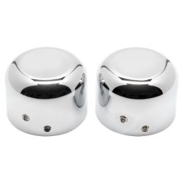 Chrome Front Axle Nut Covers for Harley-Davidson® Motorcycles