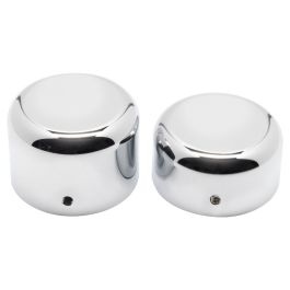 Softail & Dyna Rear Axle Nut Covers for Harley-Davidson® | Chrome