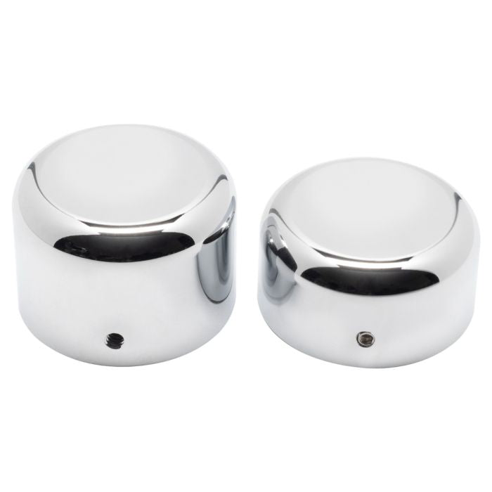HogWorkz Softail & Dyna Rear Axle Nut Covers for Harley-Davidson® | Black - HW163014 - HW163015