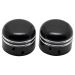 Contrast Cut Black Front Axle Nut Covers for Harley-Davidson® Motorcycles