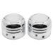Contrast Cut Chrome Front Axle Nut Covers for Harley-Davidson® Motorcycles