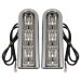 LED Saddlebag Filler Inserts (Run/Brake) in Chrome for Harley® Touring '14-'23