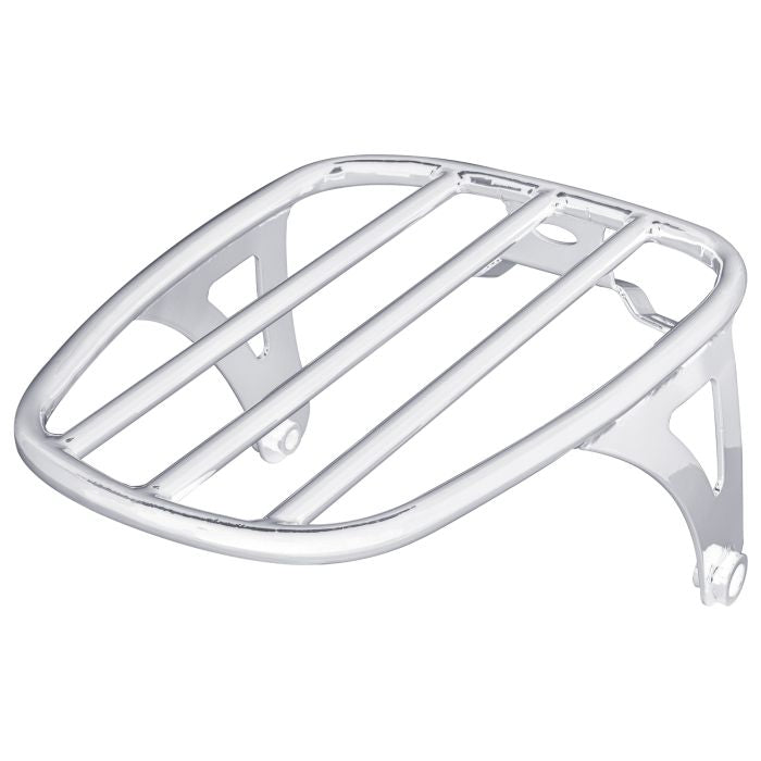 HogWorkz Black Solo Luggage Rack for Harley® Softail Heritage/Deluxe '18-'26 - HW129153